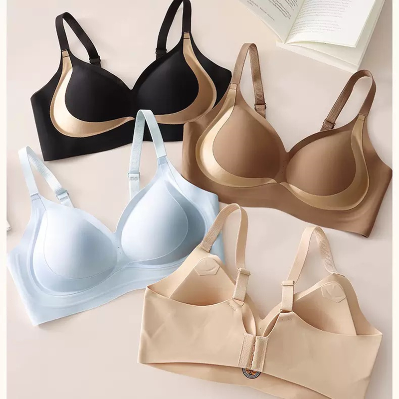 Wirefree Bra Comfort - トレンドの女性用プッシュアップブラ M-3XL 大きいサイズ シームレス高品質ノンワイヤー下着 胸縮小効果のある快適なブラ