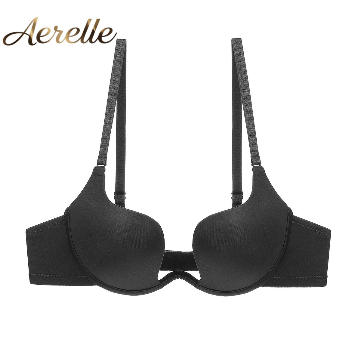 Convertible Bra Multiway - 女性用セクシーマルチウェイコンバーチブルブラ、ディープUローバック、見えないプッシュアップランジェリー、小バスト向け、ウェディングドレス、イブニングドレス用下着