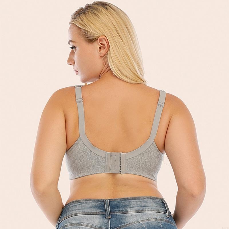 Full Coverage Bra - L38E レディース ワイヤレス ビッグサイズ レース ブラジャー
