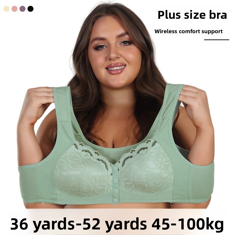 Full Coverage Bra - バリ レディース ブレス アンダーワイヤーブラ、コットンモダール軽く裏地付きブラ、フルカバレッジ、通気性、コンバーチブルストラップ Truekind ブラ