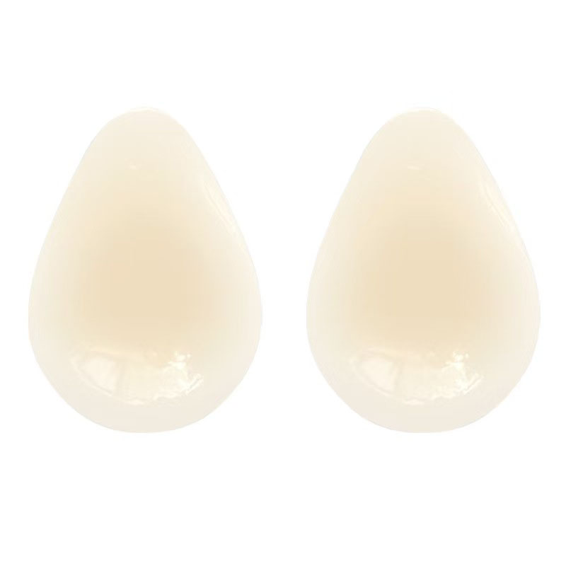 Push Up Bra Silicone - 水滴型見えないブラ シリコンニップルカバー ブラパッド ストラップレス胸花びら チェストリフティング バストパッド