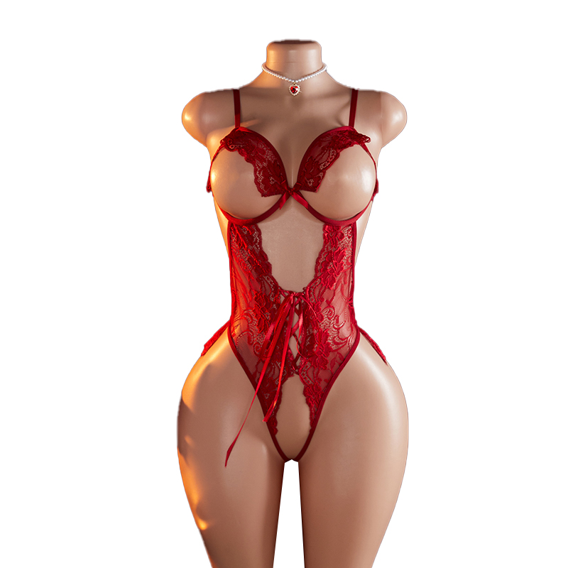 Sheer Bra Lace - 透明セクシーなランジェリー女性のための 18 ホットエロ下着セクシーな衣装レースクロッチレスランジェリーセットオープンブラジャーボディスーツ Nighties
