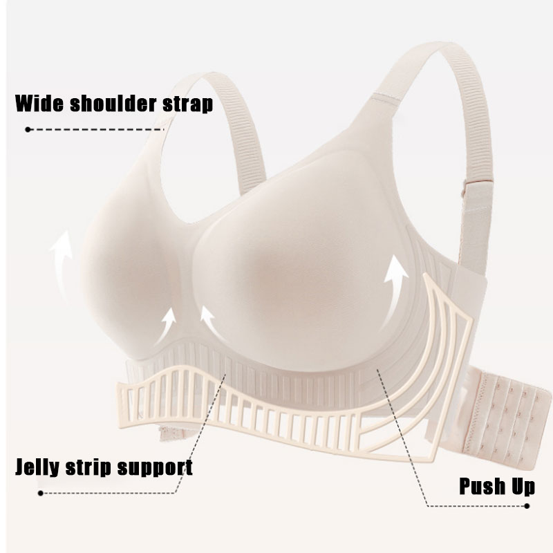 Full Coverage Bra - 大きいサイズのワイヤレスフルカバーブラジャー、ミニマイザー、快適なノンワイヤー女性用下着、プッシュアップ、M-5XL