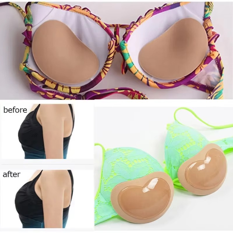 Underwire Bra Padded - 女性用2024年版 厚手通気性スポンジブラパッド入りプッシュアップビキニ水着 女性用水着 ビキニ胸パッド ビキニセット ビキニ