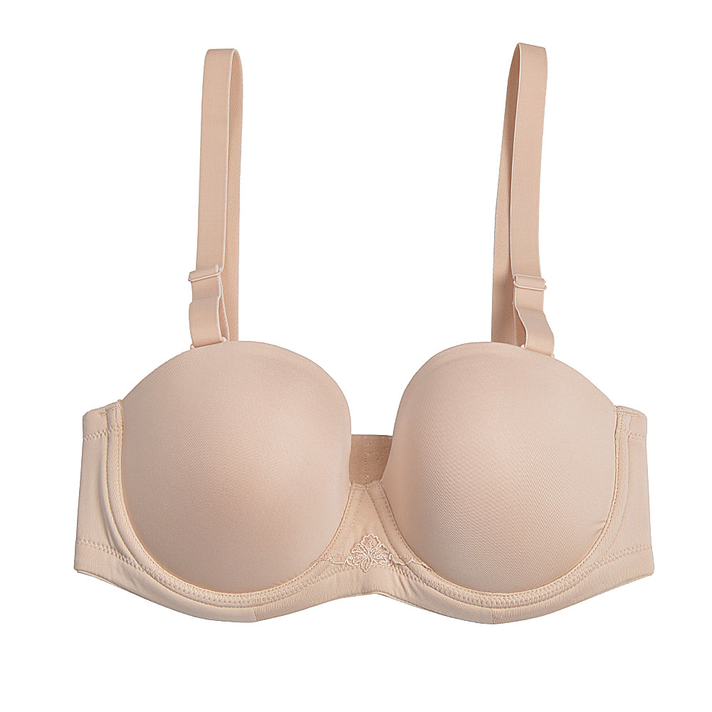 Convertible Bra Multiway - YANDW 新しいシンプルな固体ブラジャーアンダーブラジャー女性のセクシーな日常プラスサイズマルチウェイ Bralette 32 34 36