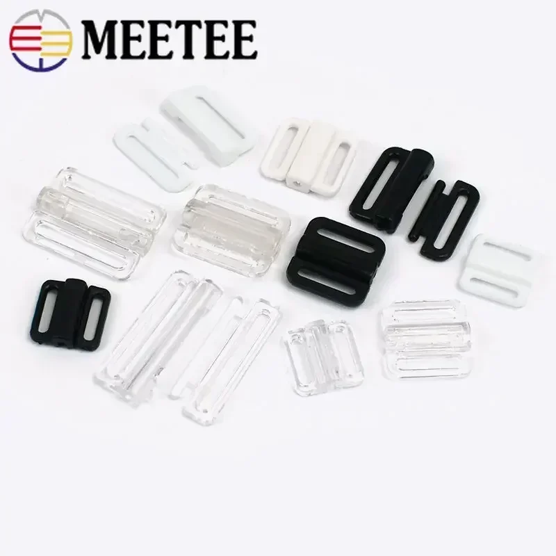 Nursing Bra Clip - 100 セット Meetee 8-25 ミリメートルプラスチックブラジャーバックル水着調整フロント閉鎖クリップビキニクラスプ DIY