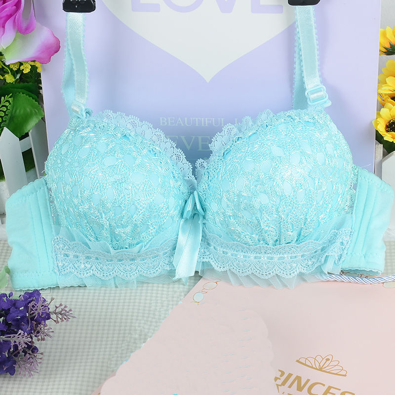 Sheer Bra Lace - 女性のためのセクシーなランジェリー,若者のためのワイヤーブラのないセクシーな下着,通気性のあるレースのブラレット,調整可能なカップ,プッシュアップブラ3/4