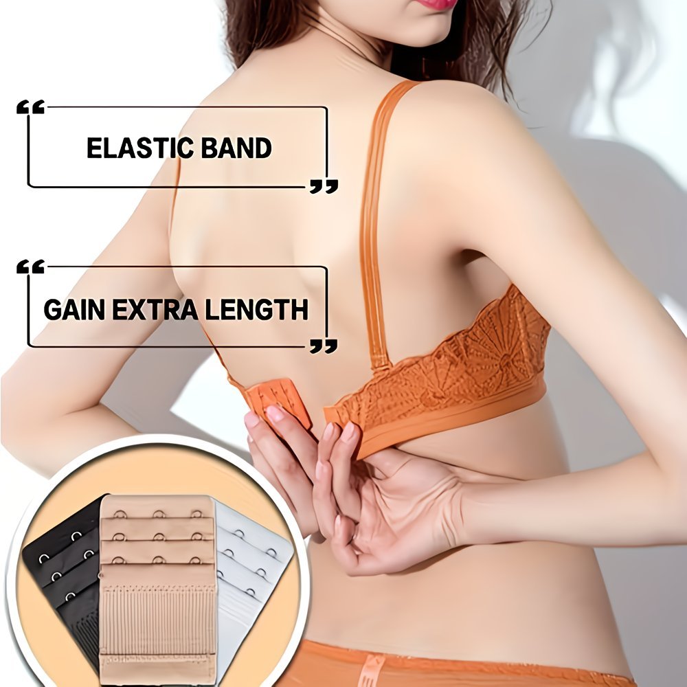 8個入り レディース 無地 伸縮性ブラエクステンダー |   - Nursing Bra Clip のレビューと価格
