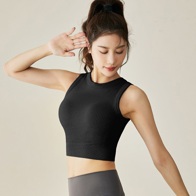 レディース キャンディーカラー ヨガタンクトップ - サイド - T Shirt Bra Seamless のレビューと価格