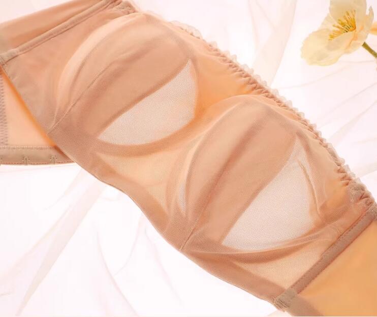 女性のための透明なストラップレスブラ,完全なカバレッジ,マル - Demi Bra Balconette のレビューと価格