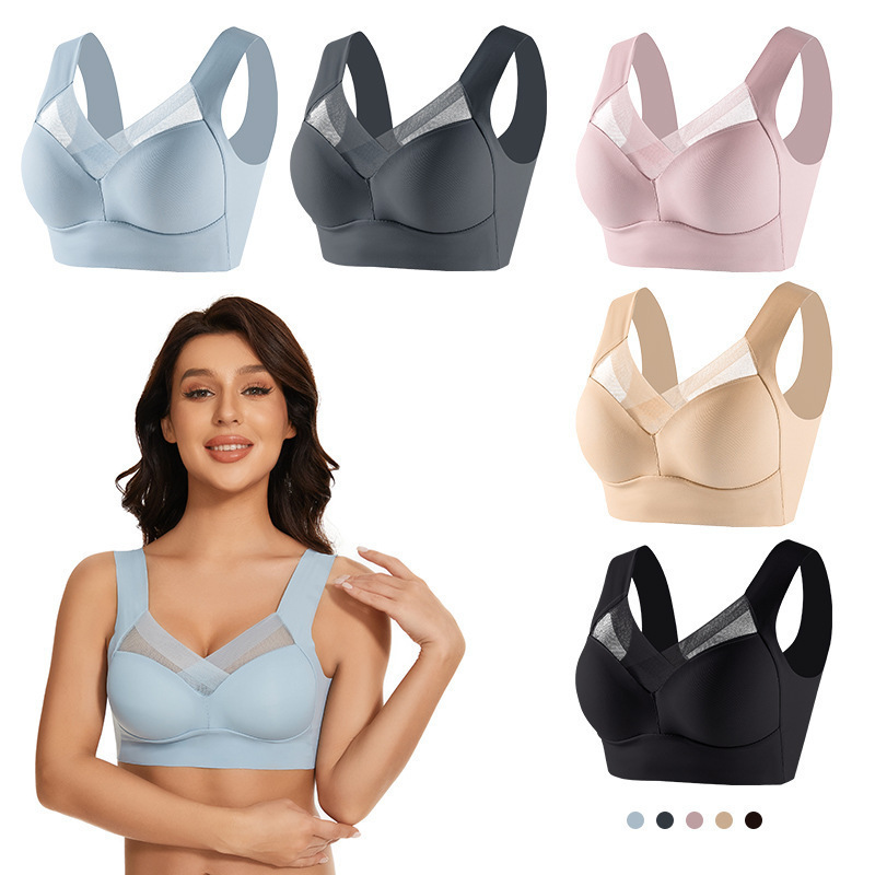 L-6XL プラスサイズ非アンダーワイヤーブラジャーセクシー - Underwire Bra Padded のレビューと価格