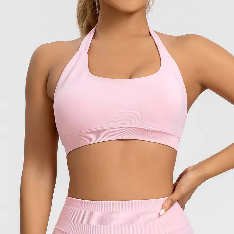 スポーツブラ レディース シームレス ホルターネックトップ  - Sports Bra Racerback のレビューと価格