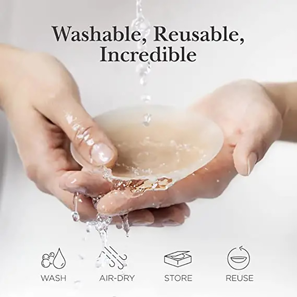 再利用可能なシリコン粘着ニップルカバー、見えないブラパッド、 - Strapless Bra Adhesive のレビューと価格
