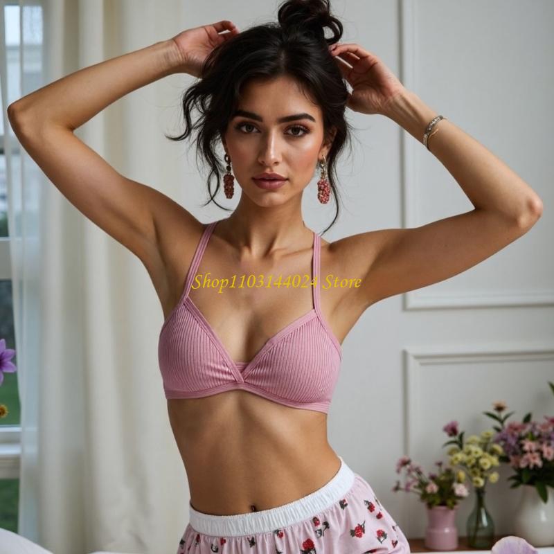 N5KE コットンクロスバックブラジャー通気性生地ワイヤレス - Cotton Bra Everyday のレビューと価格