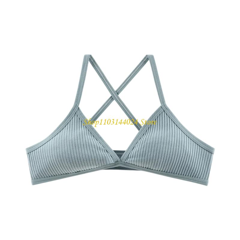 N5KE コットンクロスバックブラジャー通気性生地ワイヤレス - Cotton Bra Everyday のレビューと価格