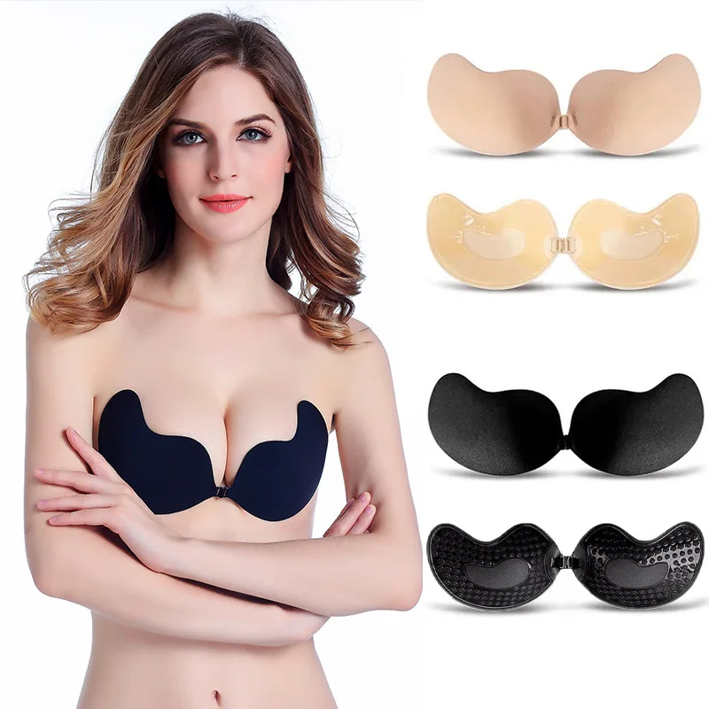 セクシーな女性用ブラジャー、見えないプッシュアップブラ、粘着 - Backless Bra Sticky のレビューと価格
