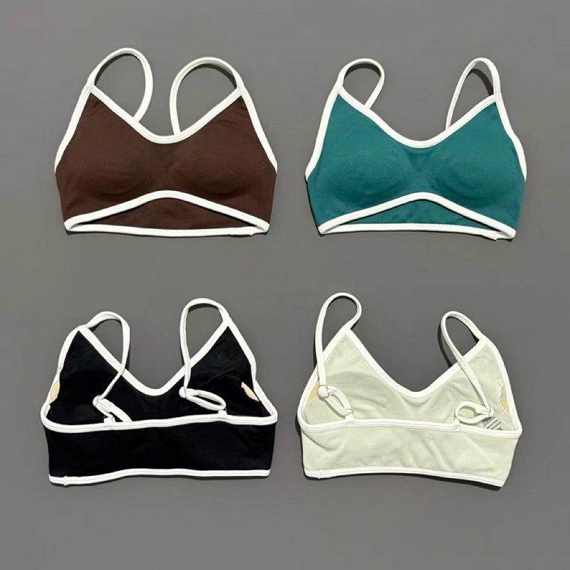 女性スポーツブラ調節可能な高サポートジム服ピラティスヨガトッ - Minimizer Bra Women のレビューと価格