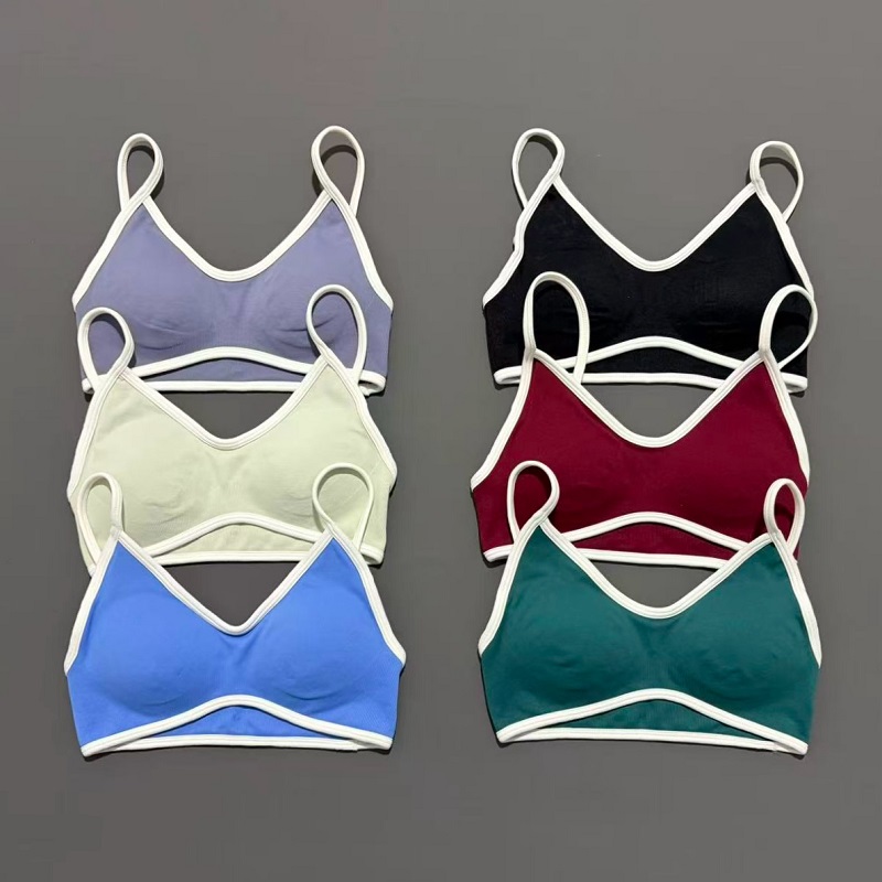 女性スポーツブラ調節可能な高サポートジム服ピラティスヨガトッ - Minimizer Bra Women のレビューと価格