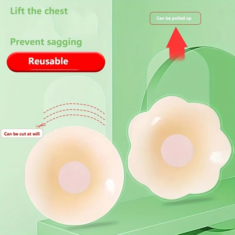 女性のためのシリコン乳首カバー,目に見えないステッカー,パッ - Push Up Bra Silicone のレビューと価格