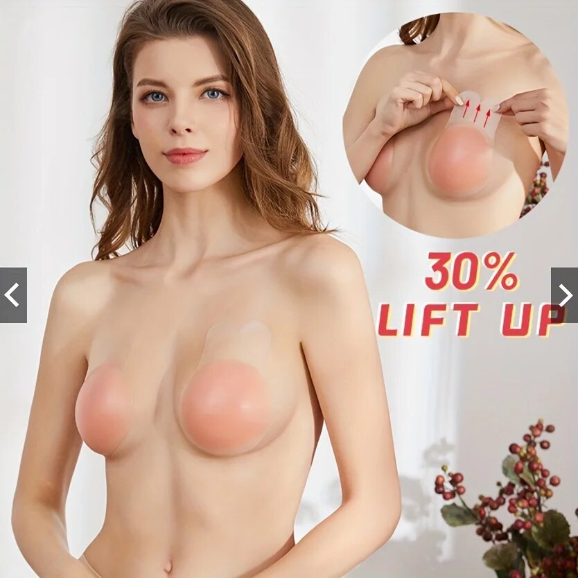 女性のためのシリコン乳首カバー,目に見えないステッカー,パッ - Push Up Bra Silicone のレビューと価格