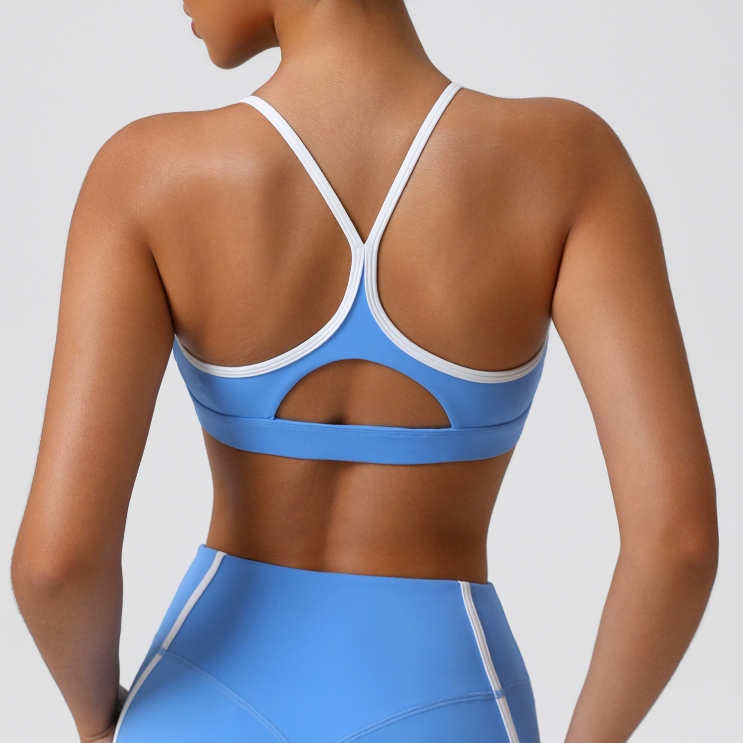 伸縮性のあるソフトスポーツ下着女性高衝撃フィットネスヨガブラ - Sports Bra Racerback のレビューと価格