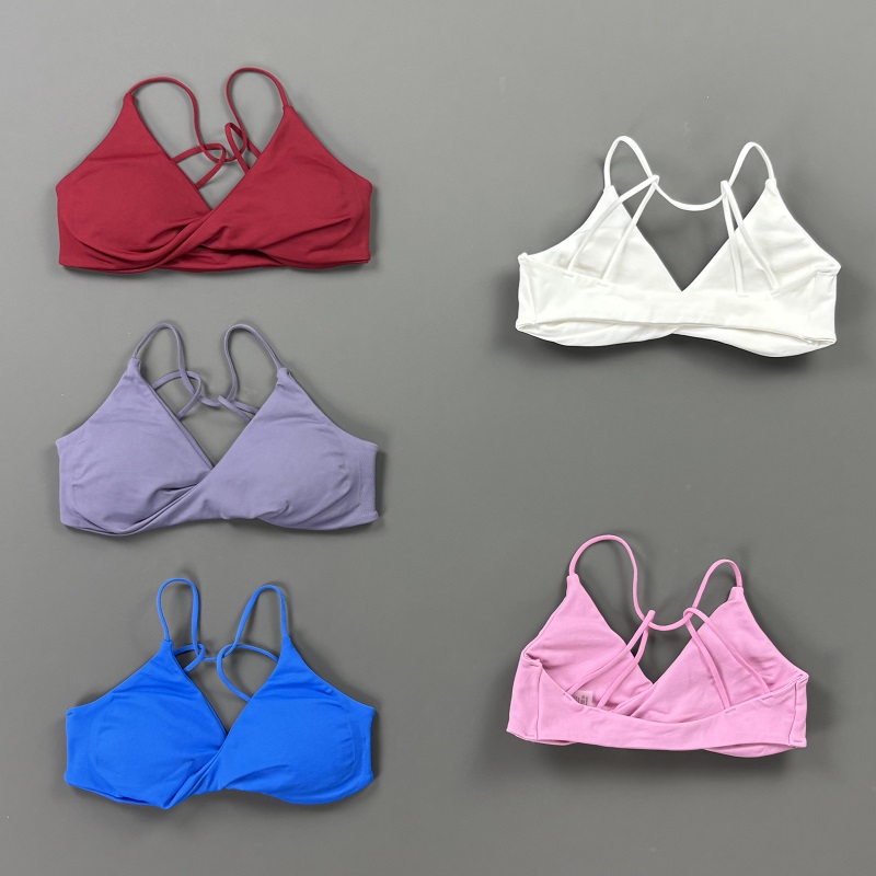 ビジョンウィメンズスポーツブラ Vネックツイストフロント細ス - Sports Bra Racerback のレビューと価格