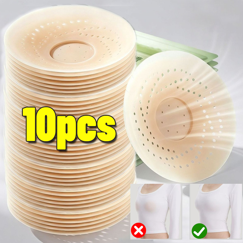 2-10 個目に見えない自己粘着胸パッド再利用可能な通気性の - Push Up Bra Silicone のレビューと価格