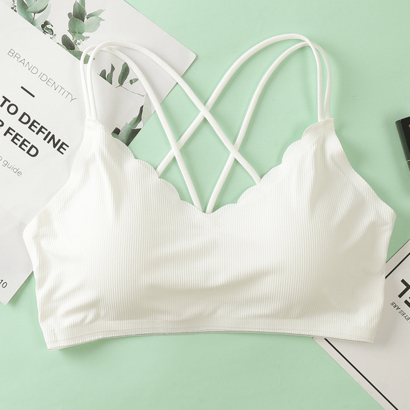 女性のためのセクシーな3Dスポーツブラ,シームレス,ストラッ - Sheer Bra Lace のレビューと価格