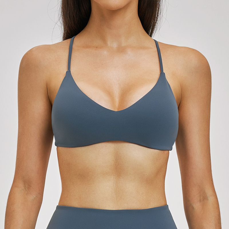 バックレスヨガブラ ジム レディース スポーツ サマー ラン - Sports Bra Racerback のレビューと価格