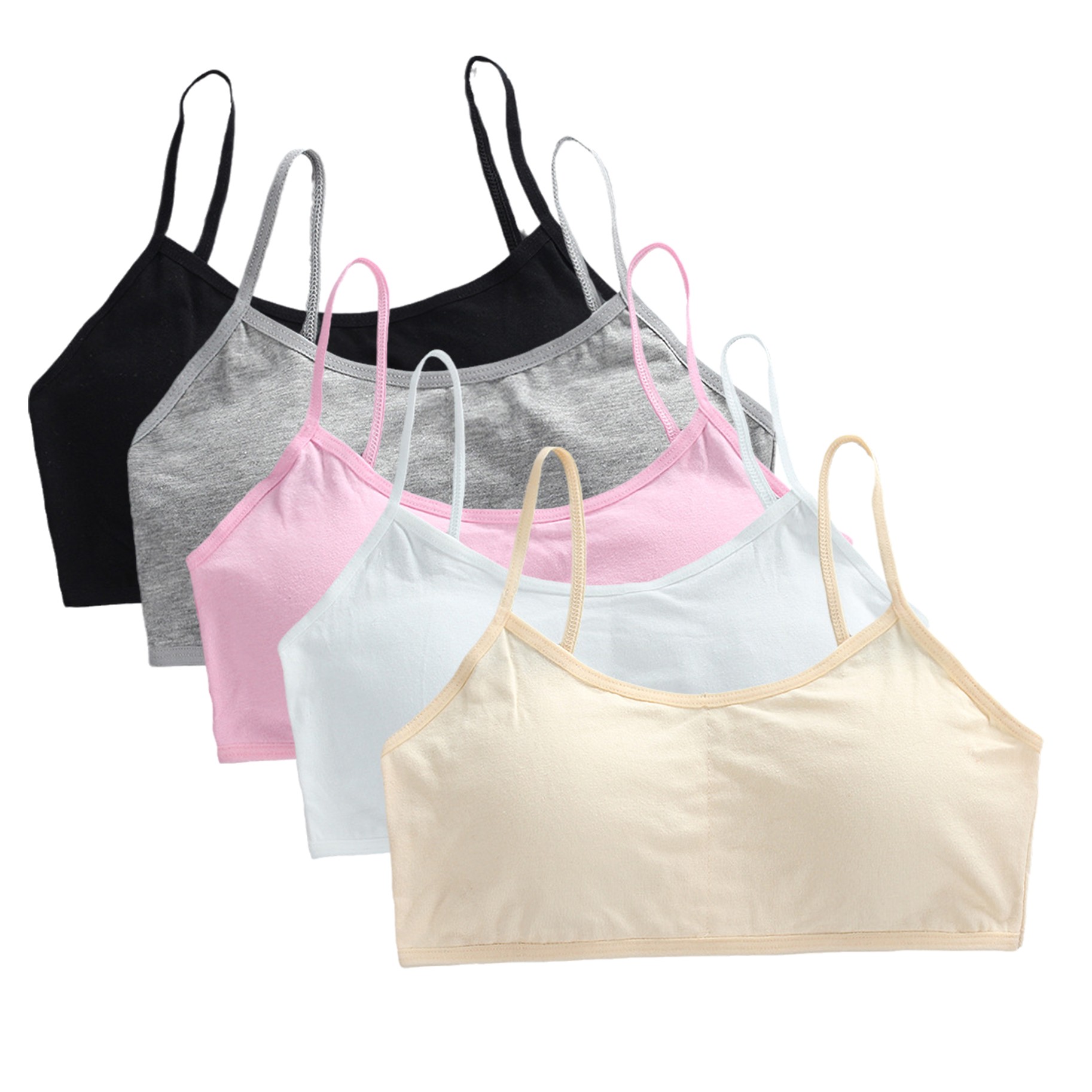 5 個入りティーンエイジャーの女の子用コットントレーニングブ - Cotton Bra Everyday のレビューと価格