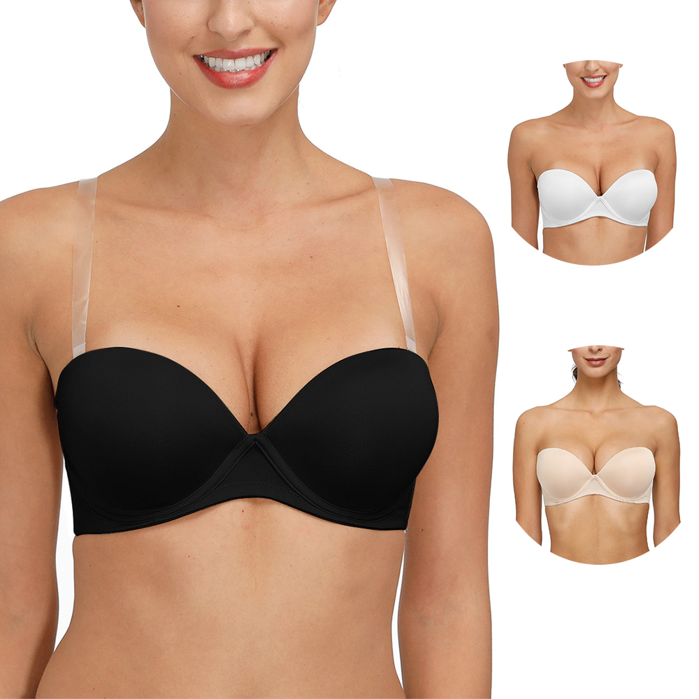 YBCG プッシュアップブラジャー女性用厚いパッド入りノンス - Convertible Bra Multiway のレビューと価格
