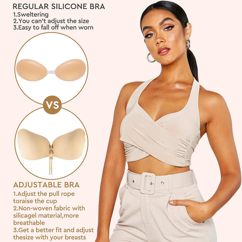 1/2ペア レディース サマー バックレス ストラップレス  - Minimizer Bra Women のレビューと価格