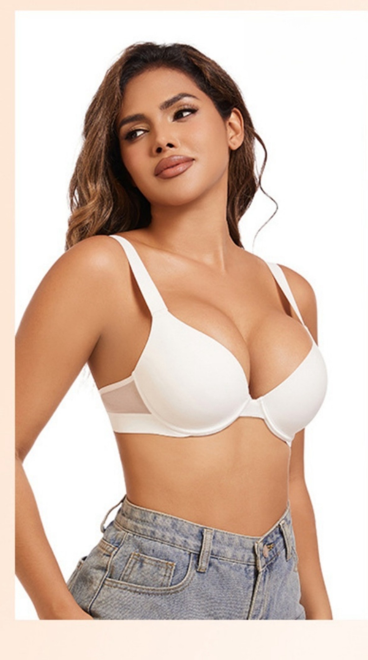 2025 女性のプラスサイズプッシュアップブラジャーセクシー - Demi Bra Balconette のレビューと価格