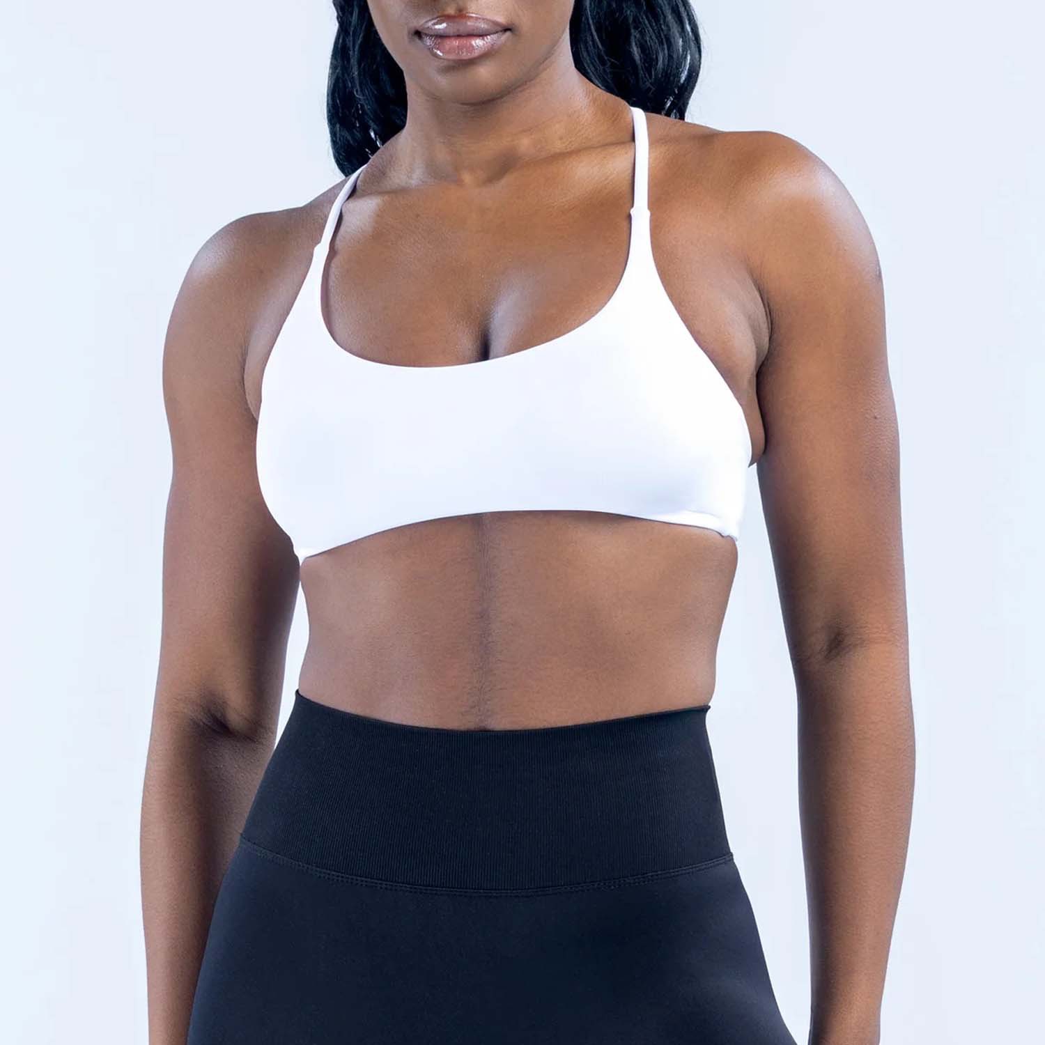 ロゴ入りシームレススポーツブラ、クロスギャザリング、細いショ - Sports Bra Racerback のレビューと価格