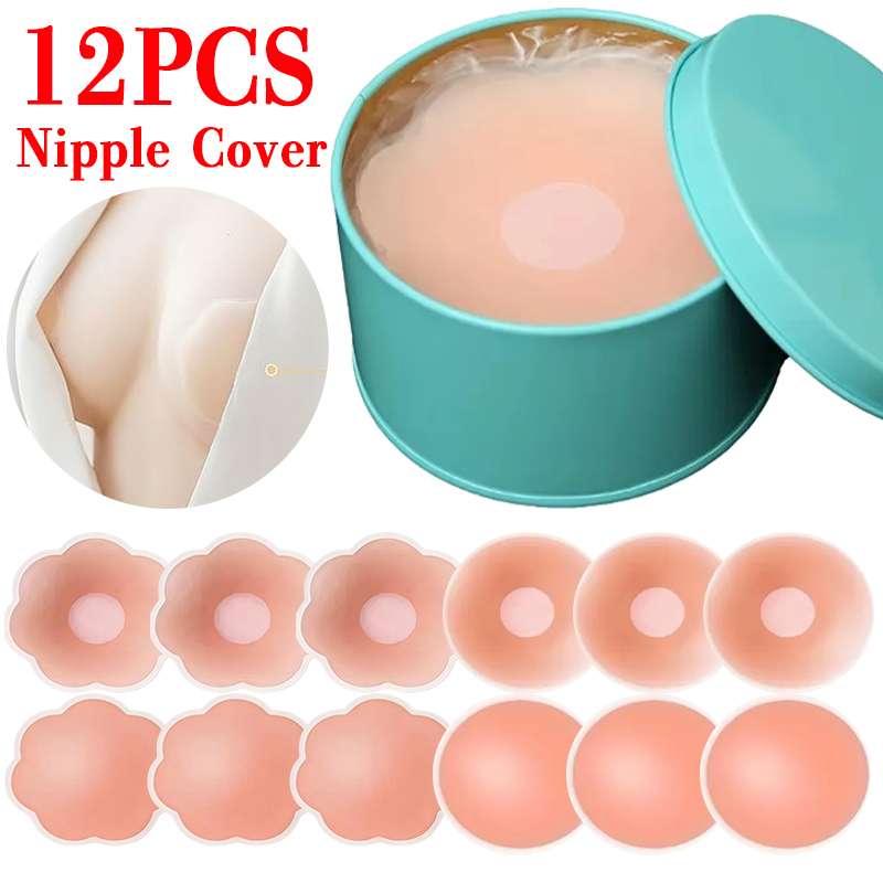 6/12個入り 目に見えない粘着式チェストパッド 再利用可能 - Push Up Bra Silicone のレビューと価格