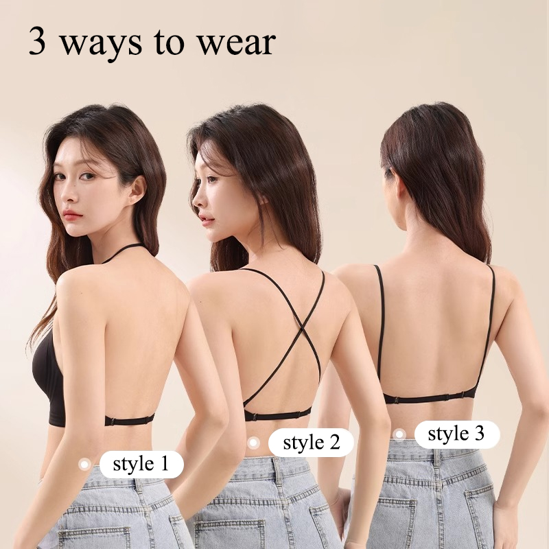 女性用シームレスマルチウェイホルターブラレットプッシュアップ - Convertible Bra Multiway のレビューと価格