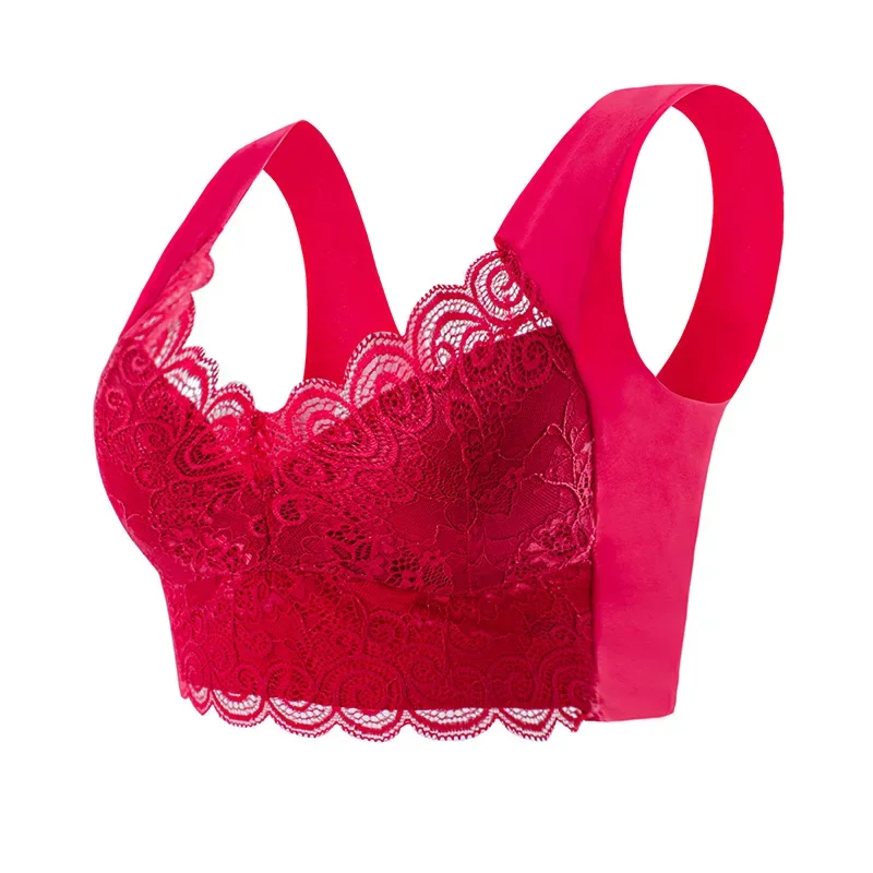 1 個アイスシルクシームレスレースブラトップサポート下着鋼リ - Sleep Bra Bralette のレビューと価格