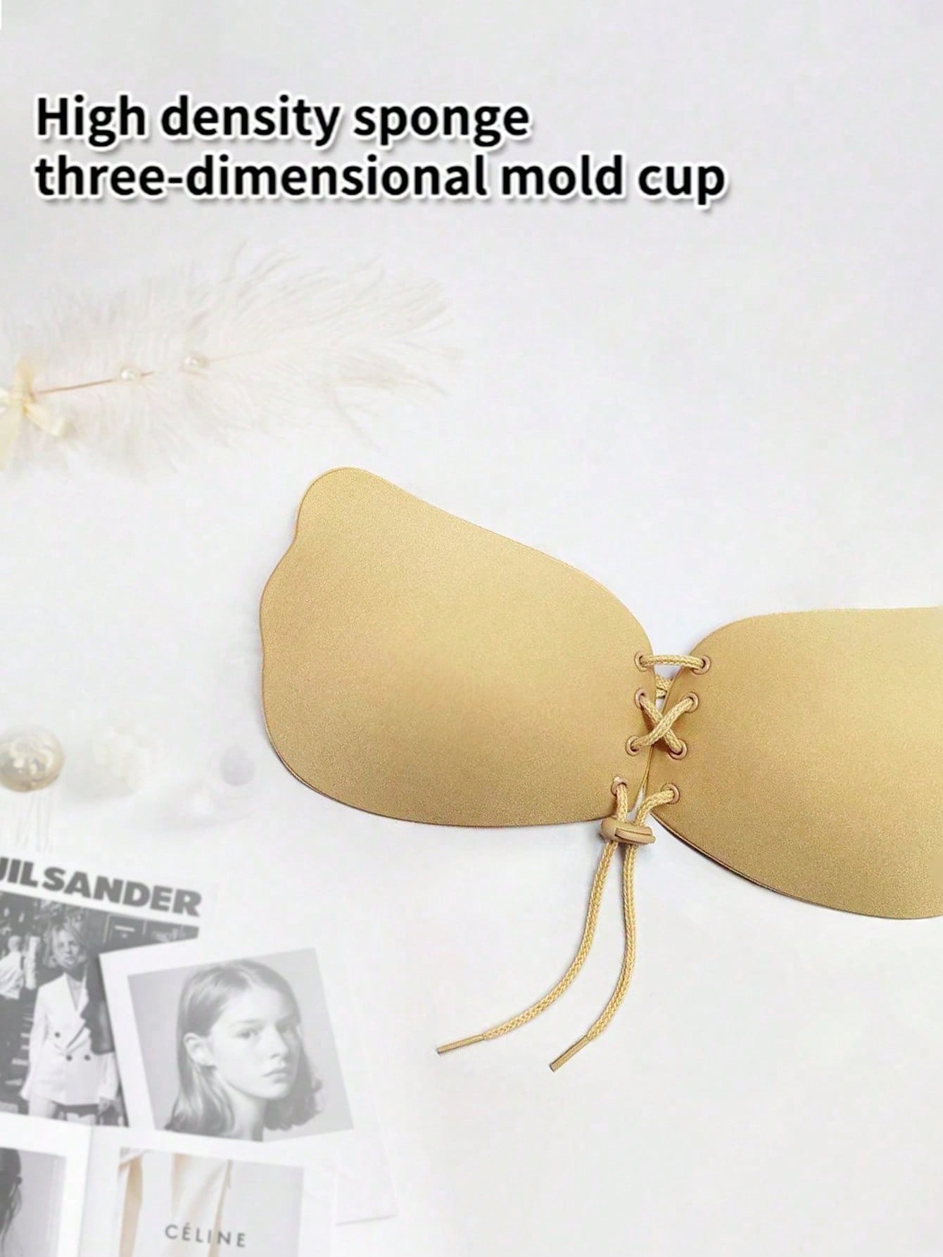1 個の粘着ブラジャー、バックレスストラップレスブラジャープ - Backless Bra Sticky のレビューと価格
