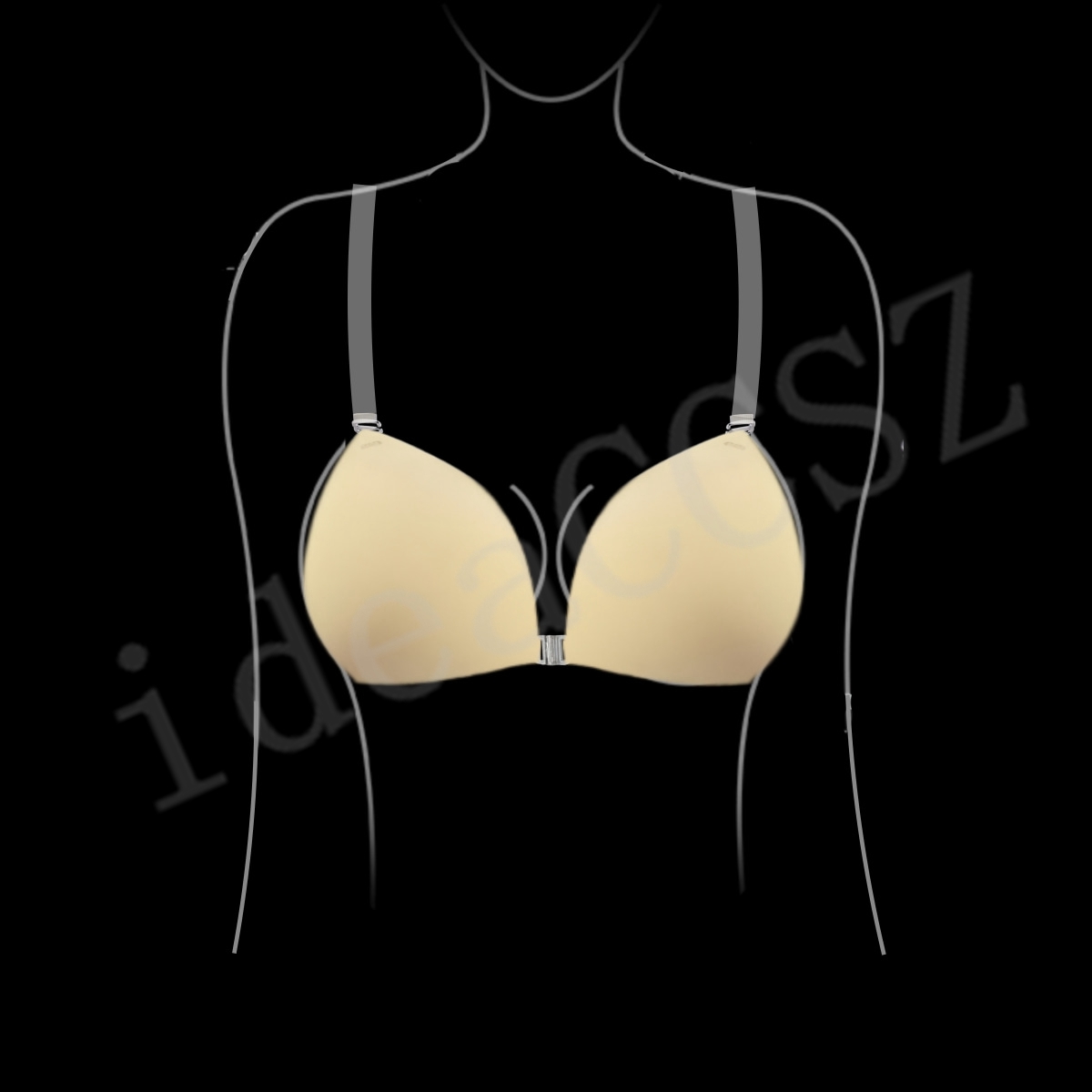 女性用粘着ブラ、背中開きウェディングドレス用シリコン製プラン - Push Up Bra Silicone のレビューと価格
