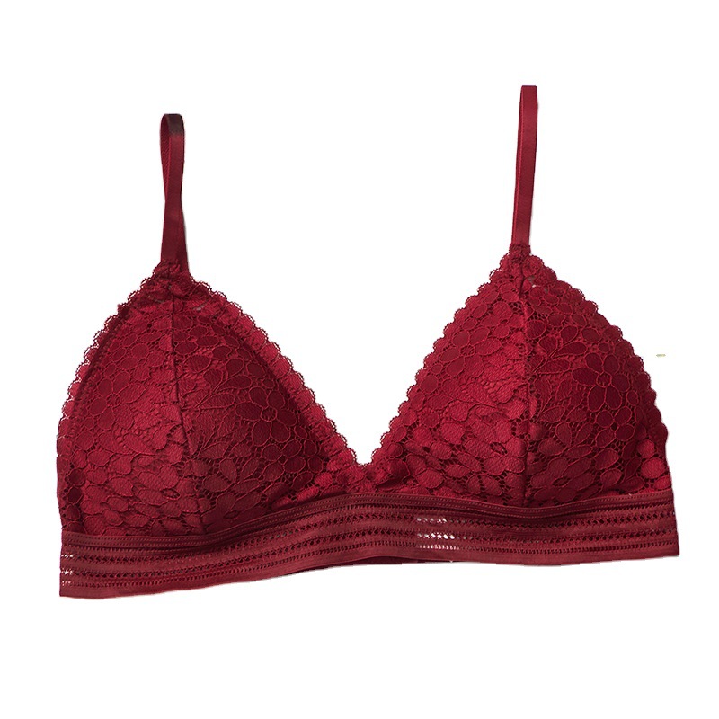 2026年女性用ブラジャー新作フレンチトライアングルカップノ - Sheer Bra Lace のレビューと価格