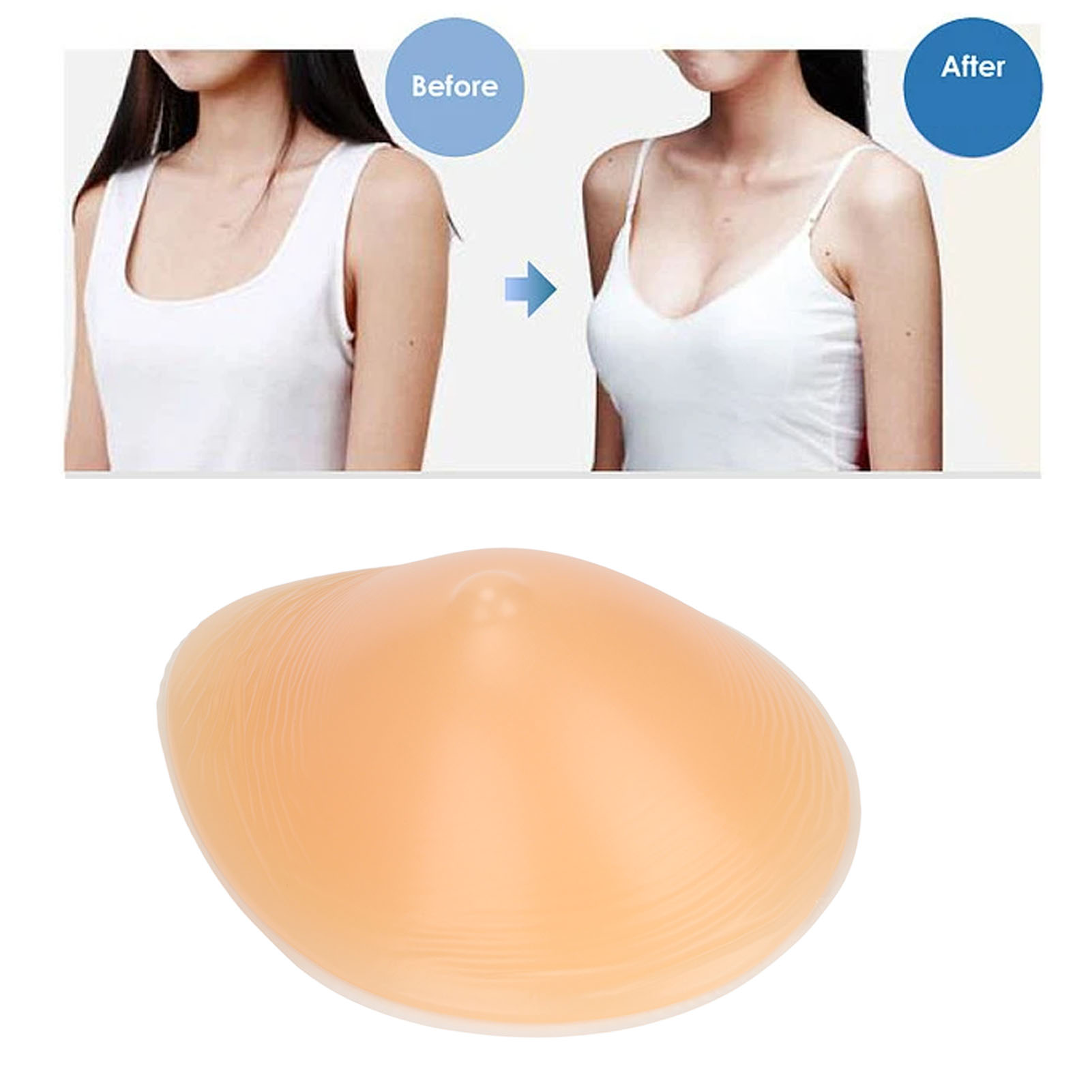 5.3オンス シリコンブラパッド ドロップ型 ワンピース 女 - Mastectomy Bra Pocket のレビューと価格