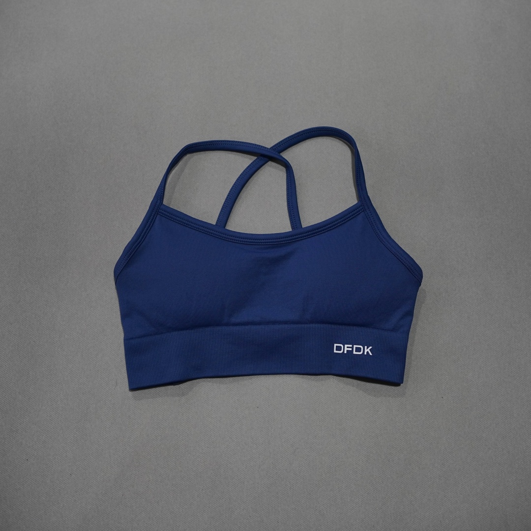 DFDK リブ編みシームレスクロスバックヨガブラ女性用ワイヤ - Minimizer Bra Women のレビューと価格