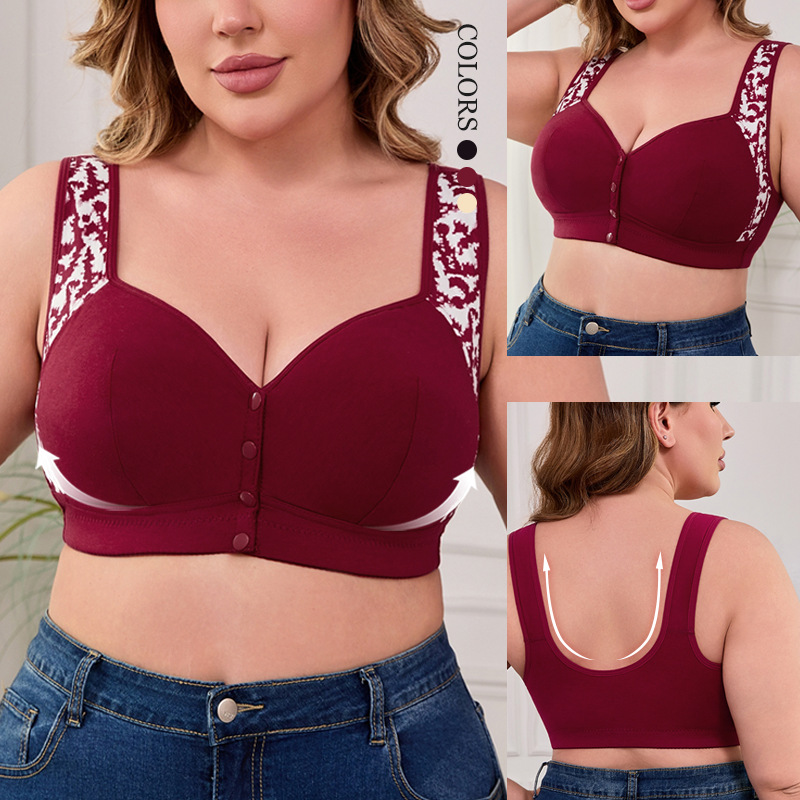 XL-7XL プラスサイズ フロントバックルブラジャー レデ - Full Coverage Bra のレビューと価格
