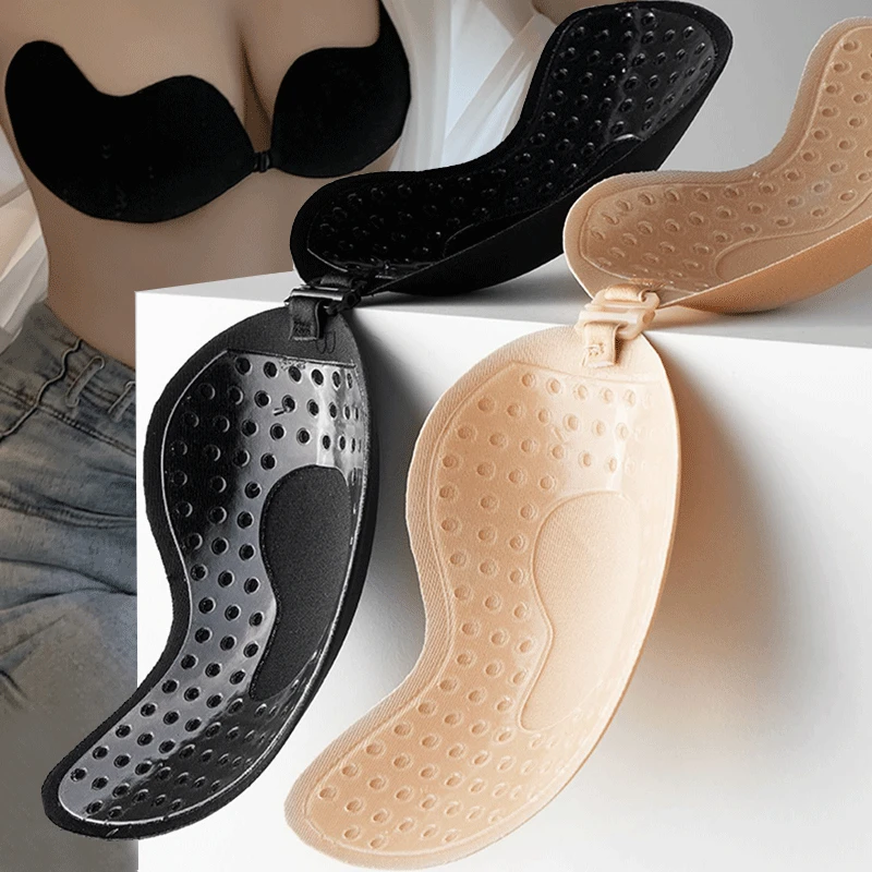 再利用可能な粘着式ニップルカバー A～Dカップ、シリコンパッ - Push Up Bra Silicone のレビューと価格